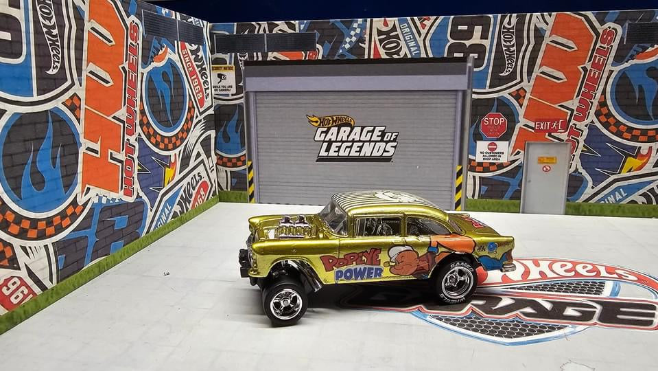 Popeye 55 Chevy Gasser waterslide decal