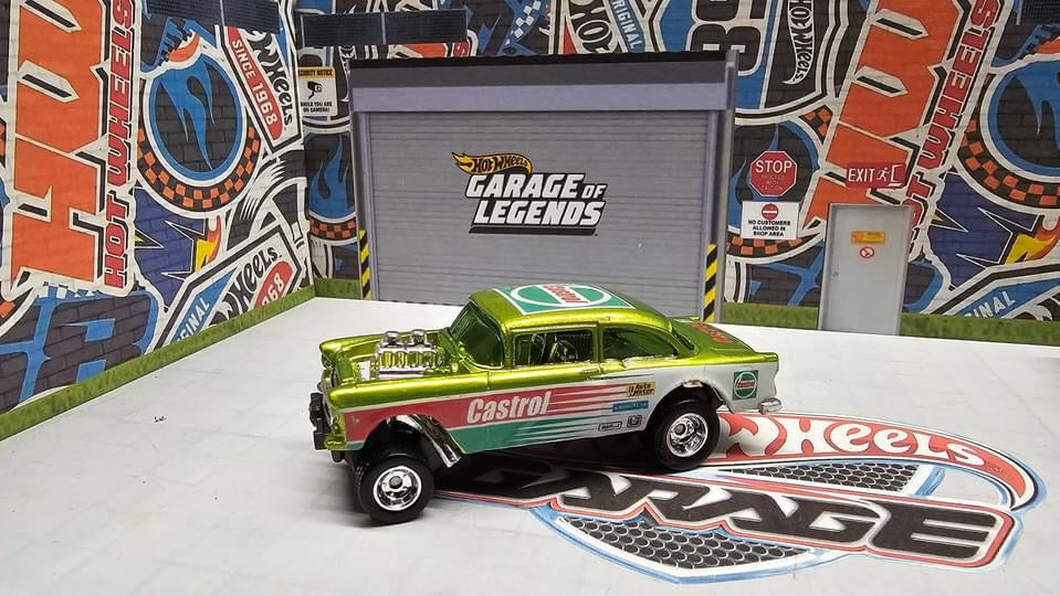 Castrol 55 Chevy gasser waterslide decal