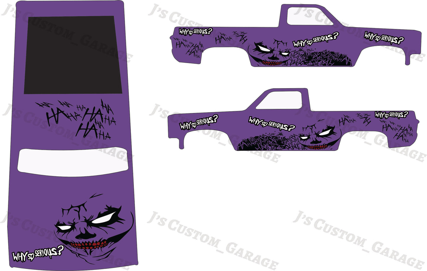 Joker 83 Silverado waterslide decal