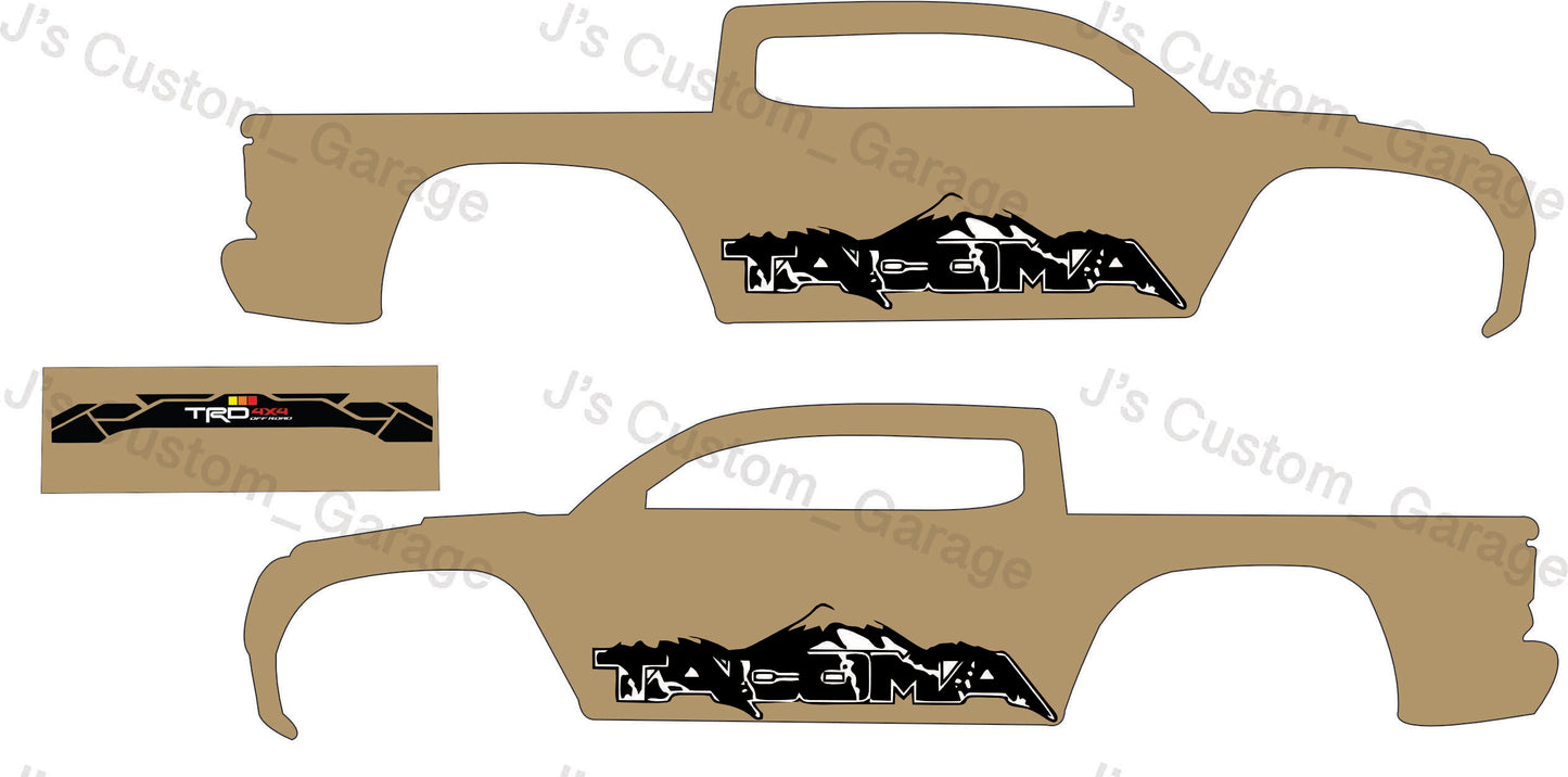 Tacoma Version 1 waterslide decal