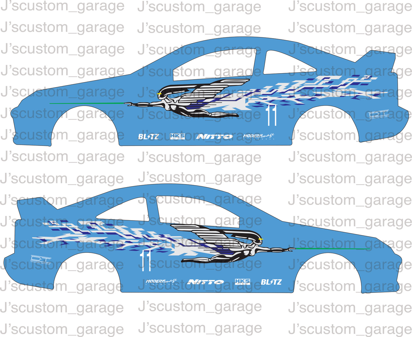 Mia's Integra waterslide decal