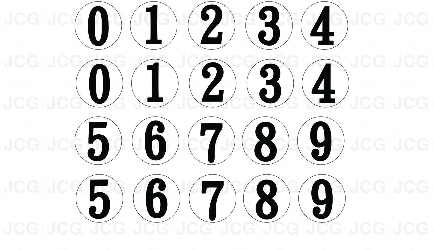 Race number bundle V1 water slide decal