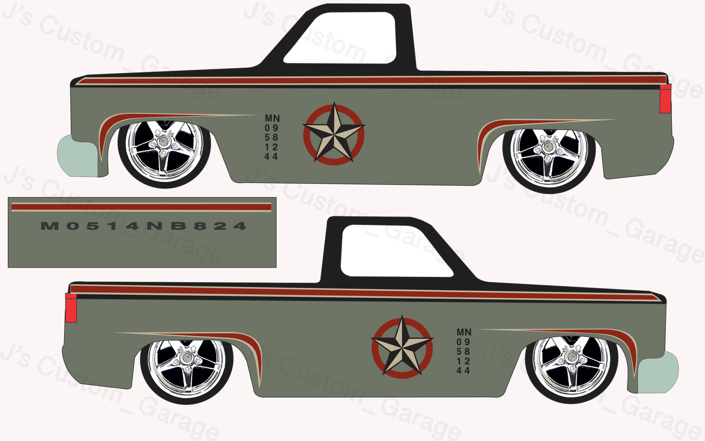 Military Rods Silverado
