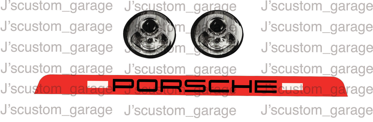 porsche 993 gt2 lights waterslide decal