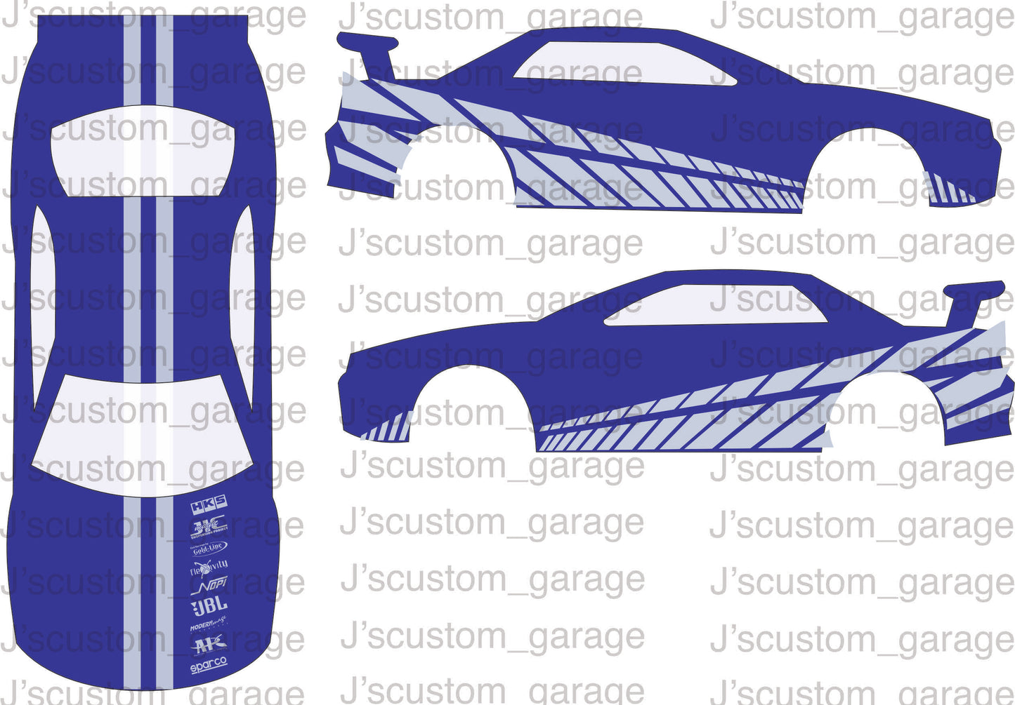 R34 NFT skyline waterslide decal