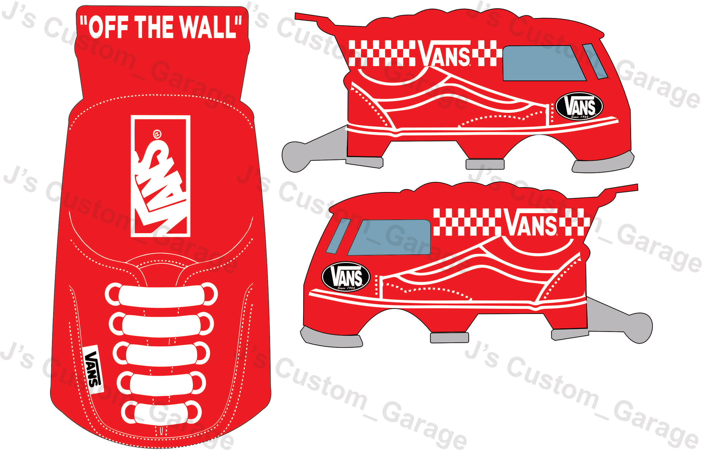 Vans Kool Kombi waterslide decal