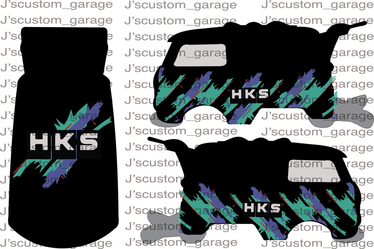 HKS Kool Kombi waterslide decal