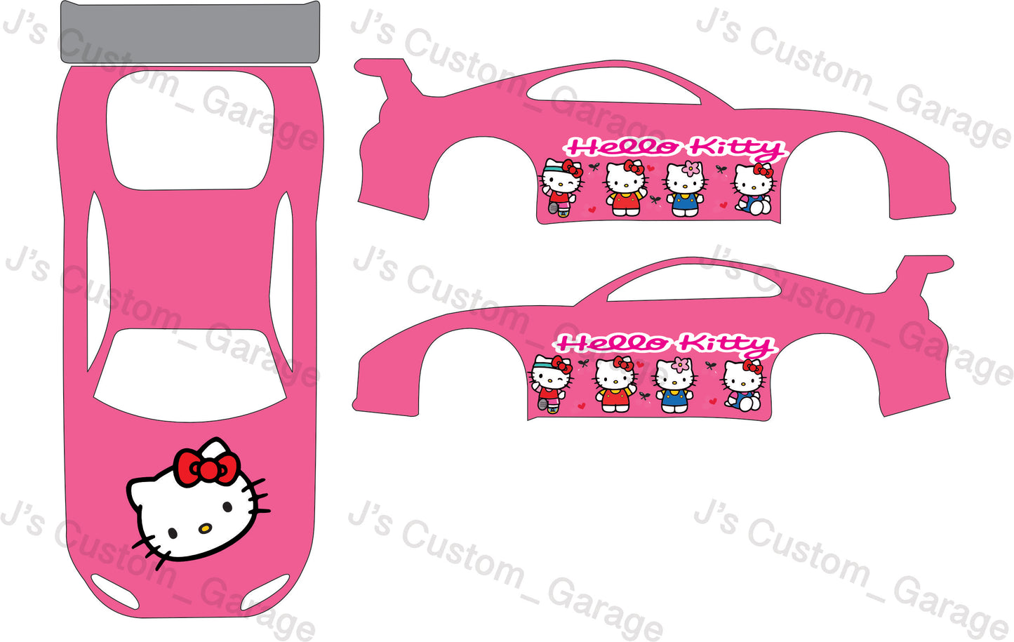 Hello Kitty Version 5 waterslide decal