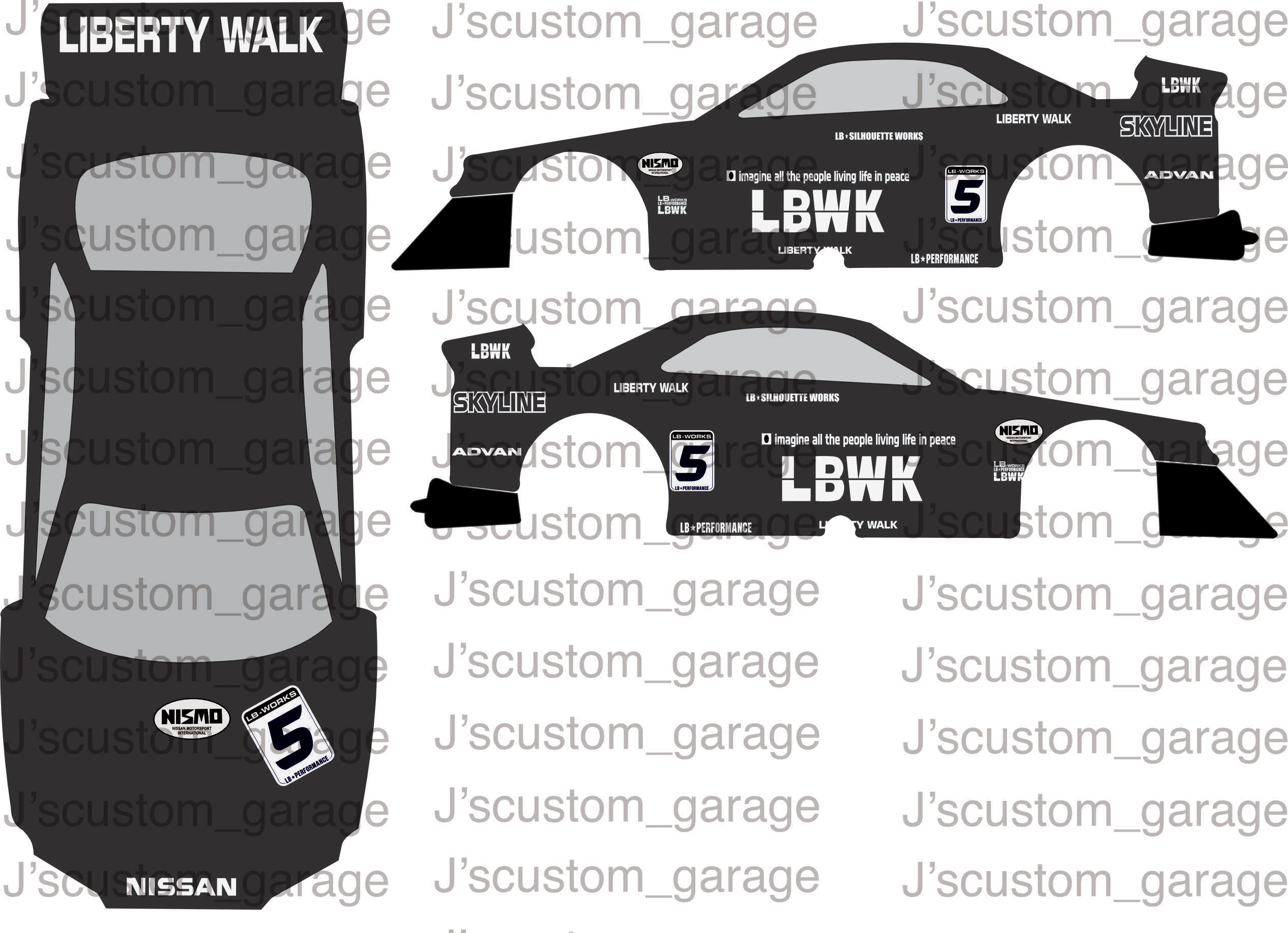 LBWK ER34 chase waterslide decal – J’scustom_Garage