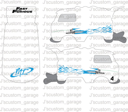 F&F jesses jetta Kool Kombi waterslide decal