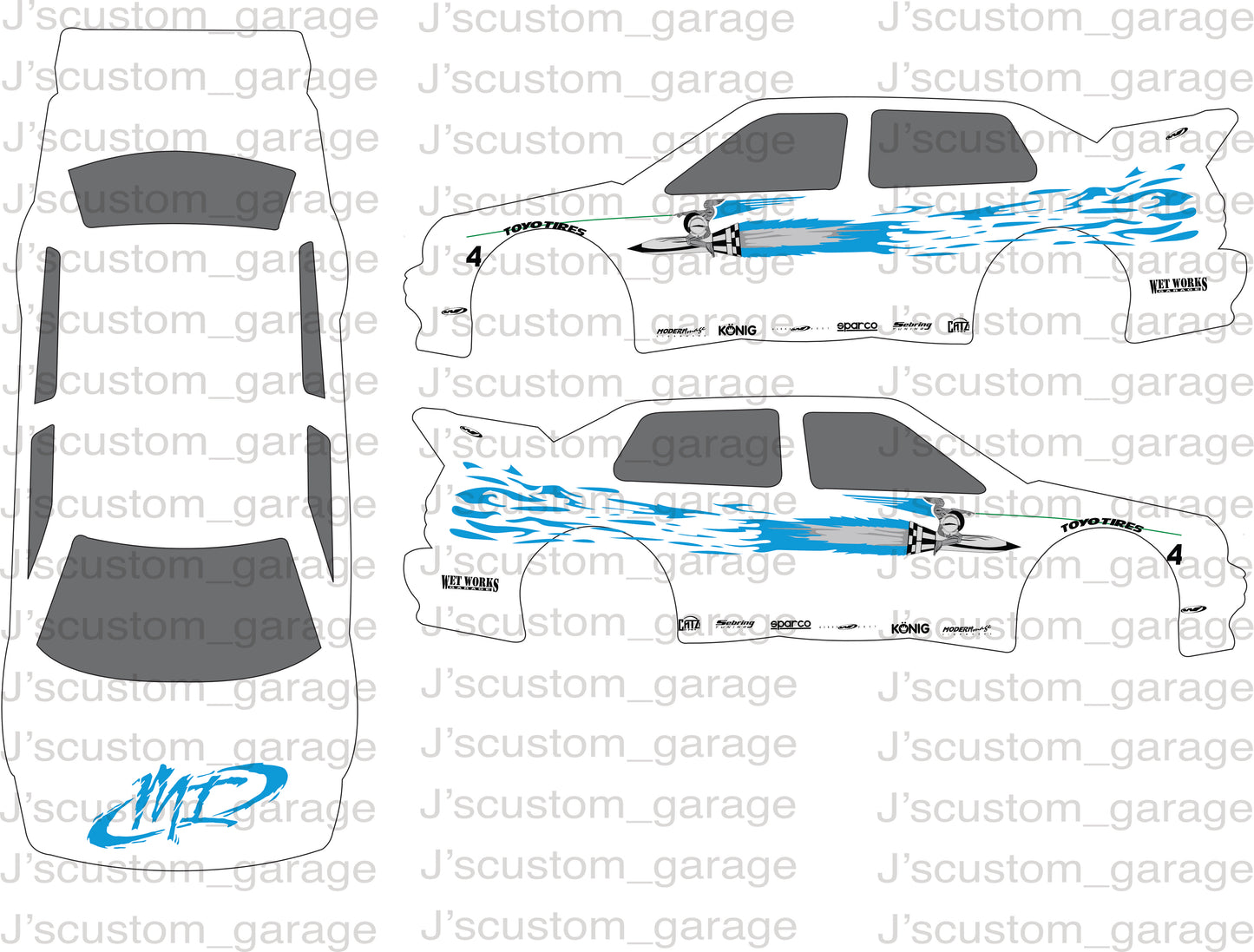 Jesse's mk3 jetta waterslide decal