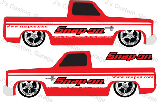 Snap-on 83 silverado waterslide decal