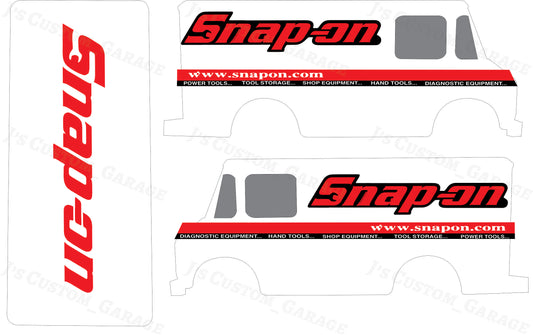 Snap-on Van waterslide decal