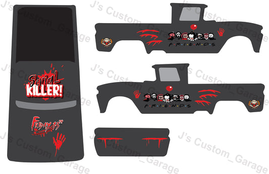 Universal serial killer waterslide decal