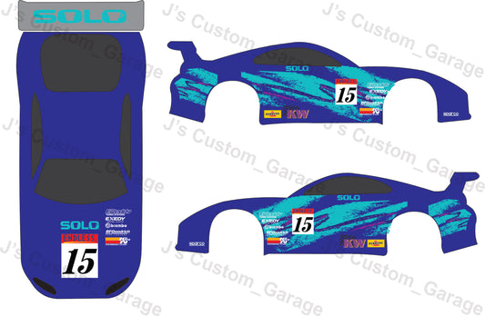 Universal solo cup race car Waterslide decal
